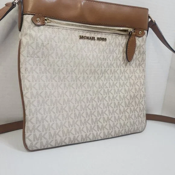 Michael Kors, the Jet Set Signature Logo Small Flat Crossbody Bag - Picture 2 of 12